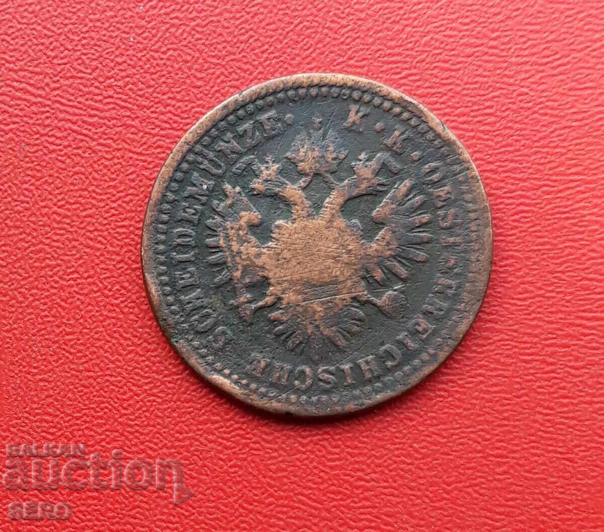 Австро-Унгария-1 кройцер 1851 А с цена € 1.50 | 2.93 лв.