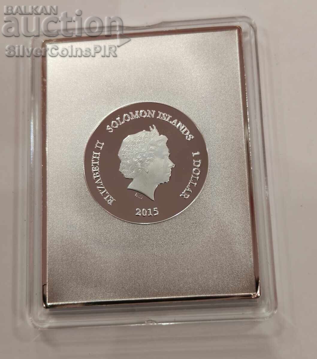 Miere 1$ Doamna cu hermină Leonardo 2015 - 5