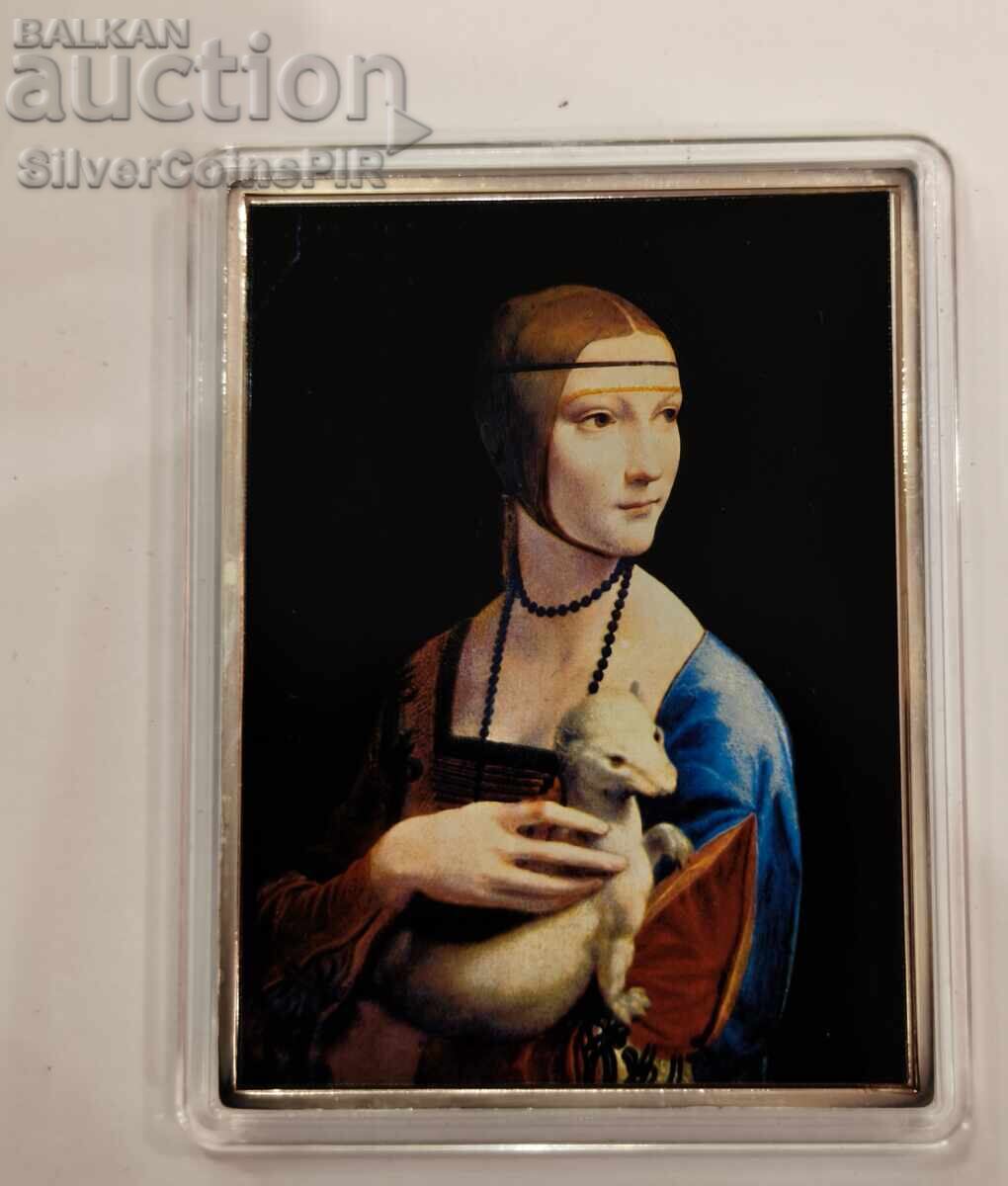 Miere 1$ Doamna cu hermină Leonardo 2015