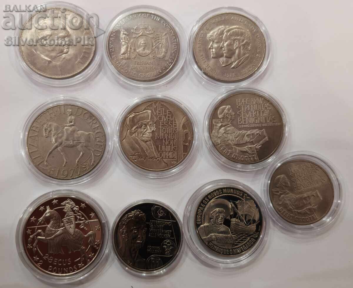 Auction  Honey Lot of 10 Anniversary Coins Assorted