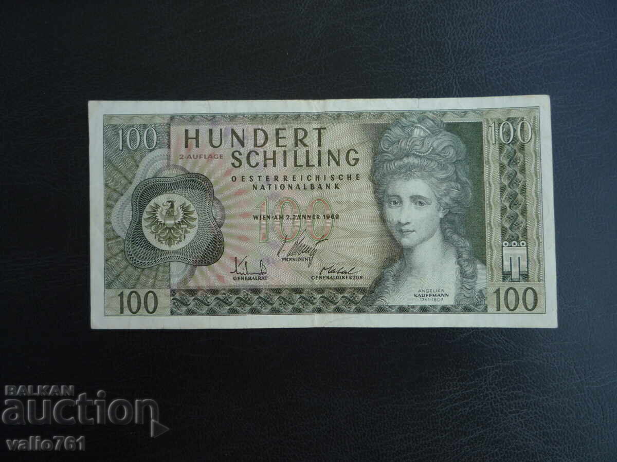 AUSTRIA 100 ȘILINGI 1969
