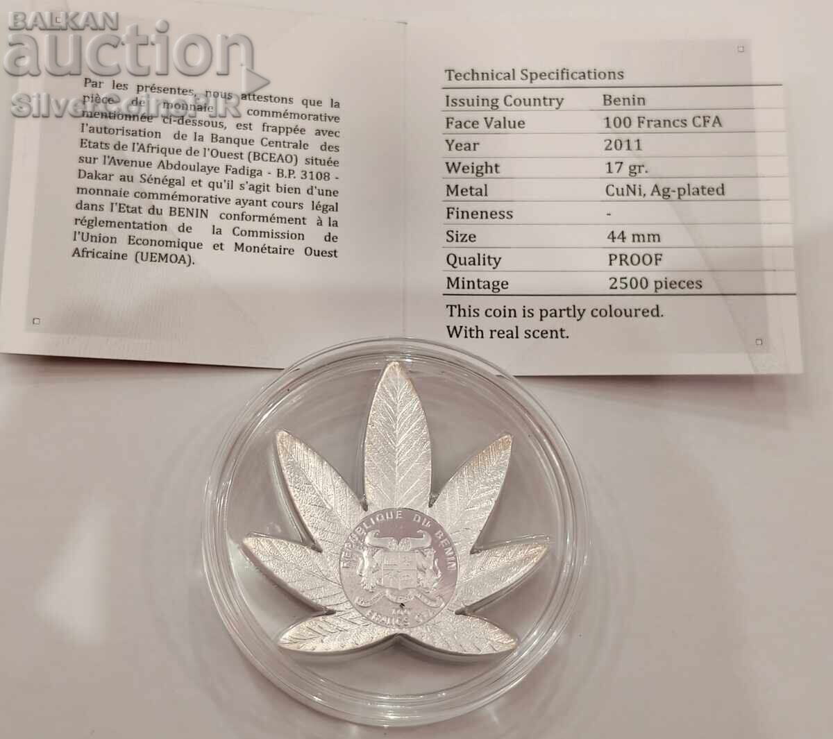 Παράδοση ΜΕΛΙ 100 Φράγκα Κάνναβη Sativa 2011 Μπενίν