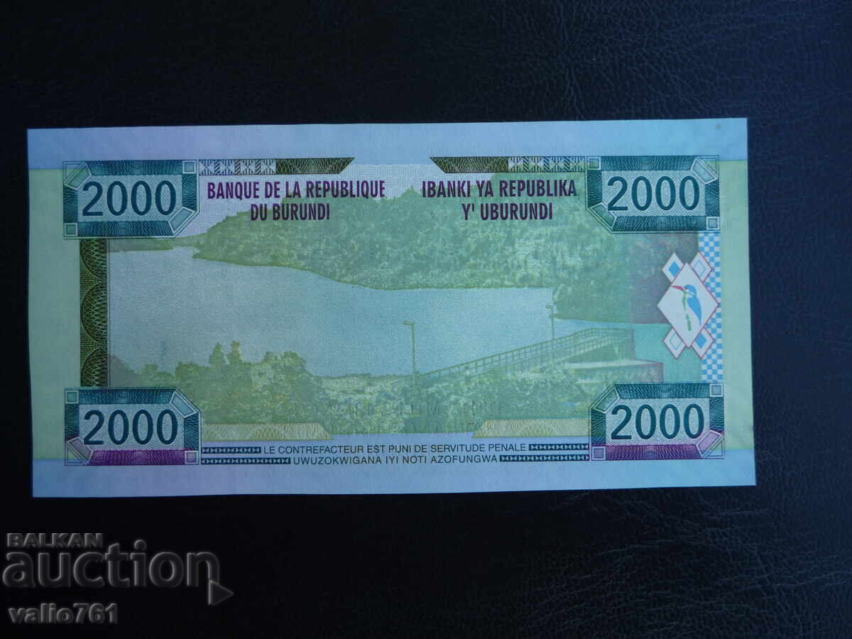 ΜΠΟΥΡΟΥΝΤΙ 2000 2 000 ΦΡΑΓΚΑ 2008 ΚΑΙΝΟΥΡΓΙΟ UNC με τιμή € 4.00 | 7.82 BGN