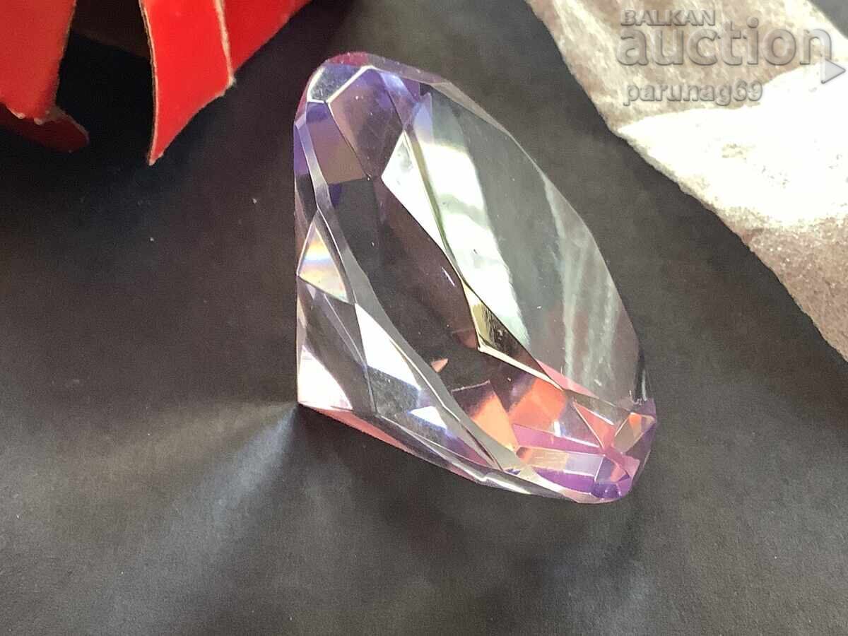 Licitație Suvenir DIAMANT - sticlă, diametru 50 mm