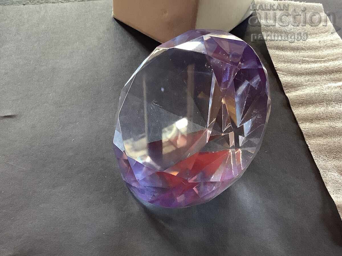 Suvenir DIAMANT - sticlă diametru 80 mm