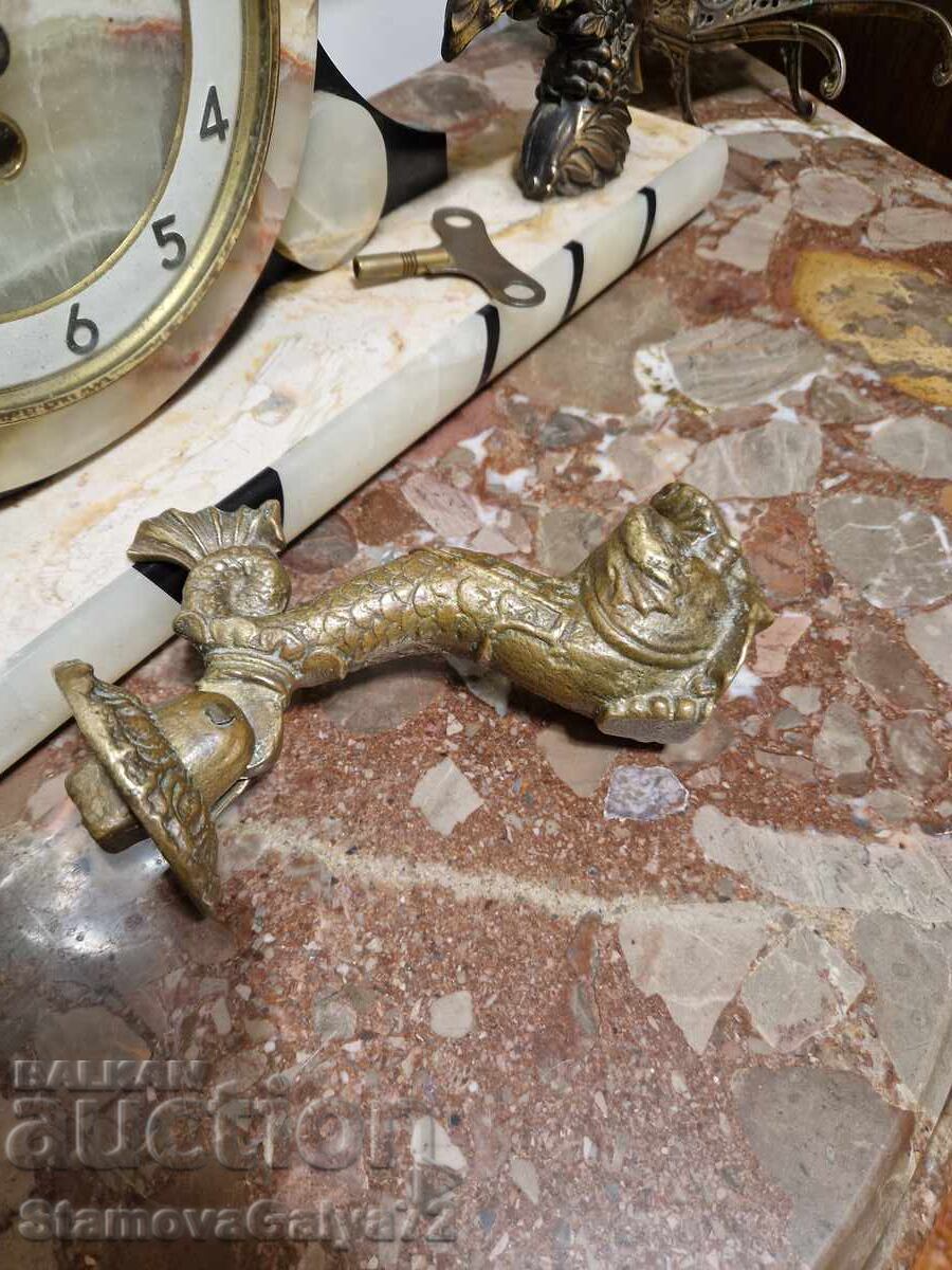 Auction  Rare find antique bronze door knocker