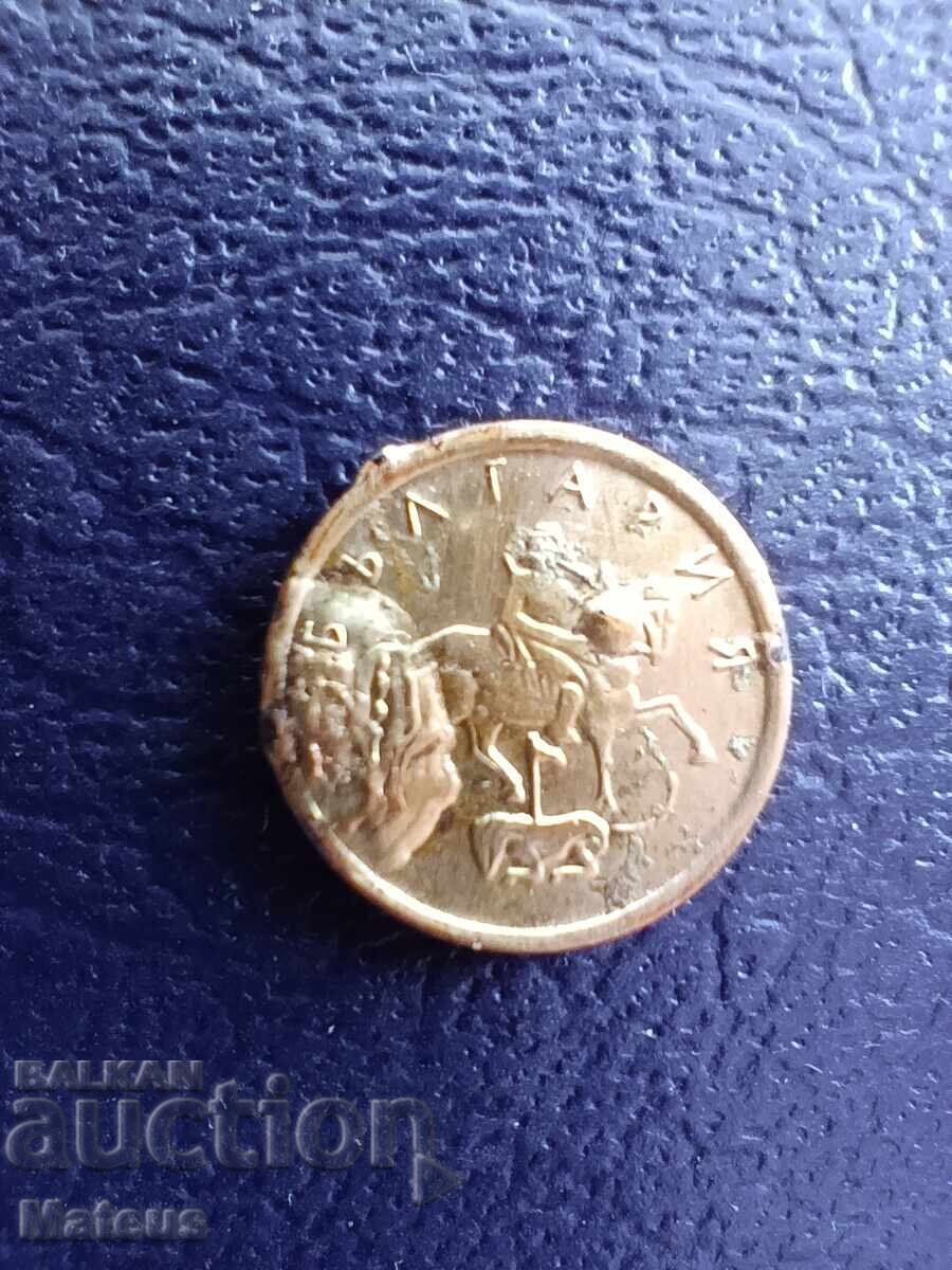 1 stotinka 2000 with a 0.01c defect with price € 0.01 | 0.02 BGN