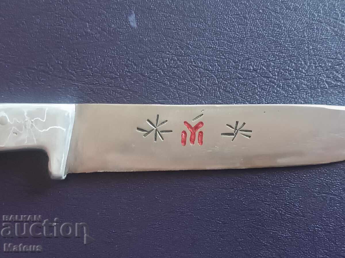 Cuțit vechi, lucrat manual - 5