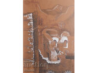 Картина пастел градски пейзаж