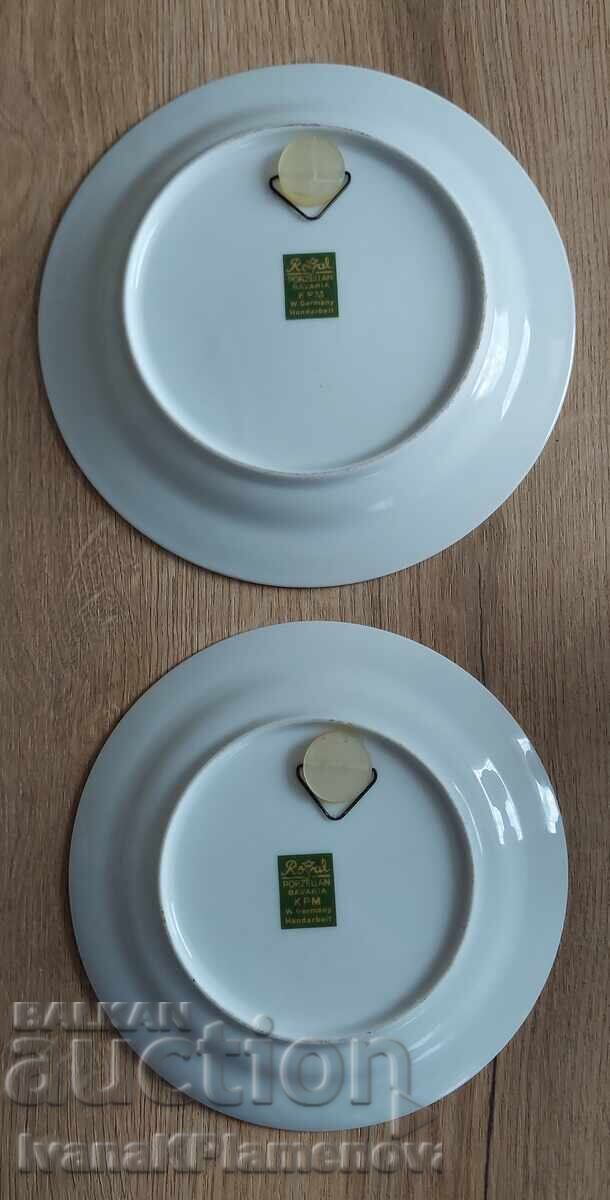 Πιάτα πορσελάνη ρετρό Γερμανία για γνώστες δύο τεμάχια - 5