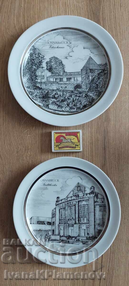 Πιάτα πορσελάνη ρετρό Γερμανία για γνώστες δύο τεμάχια - 7