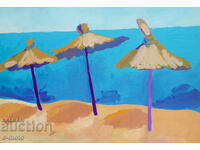 Картина темперни бои пейзаж