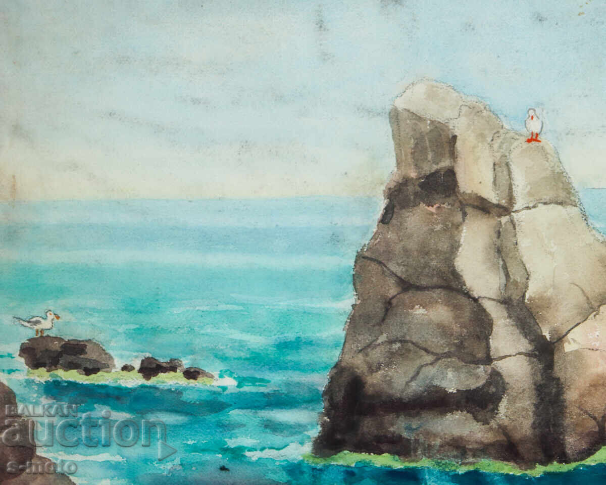 Παράδοση Παλιά ζωγραφική θαλασσογραφία ακουαρέλα