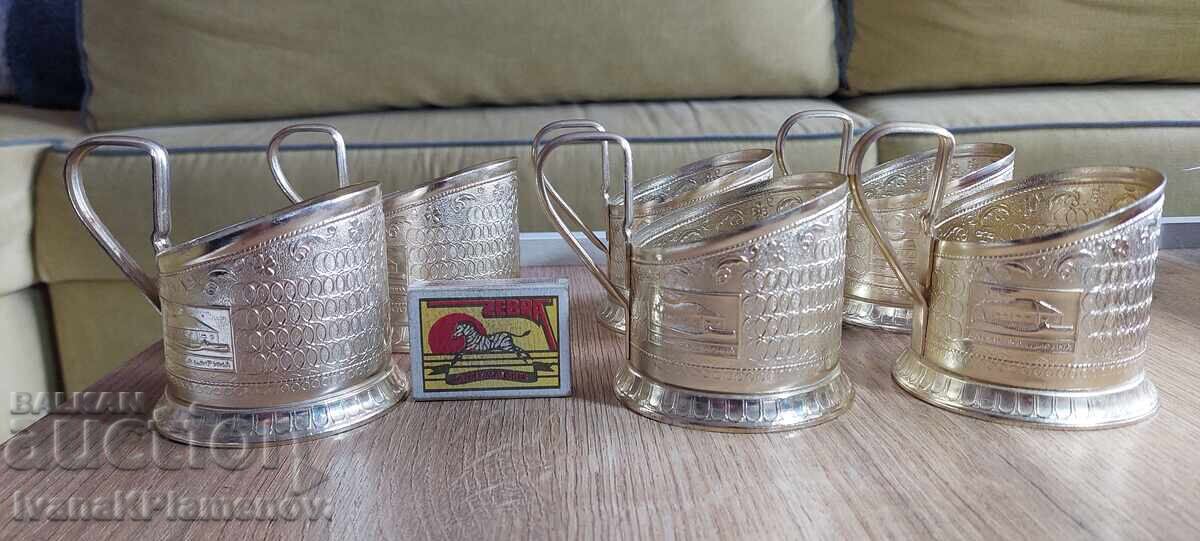 Suporturi pentru pahare Rusia pentru cunoscători, 6 bucăți - 7