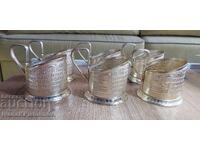 Suporturi pentru pahare Rusia pentru cunoscători, 6 bucăți