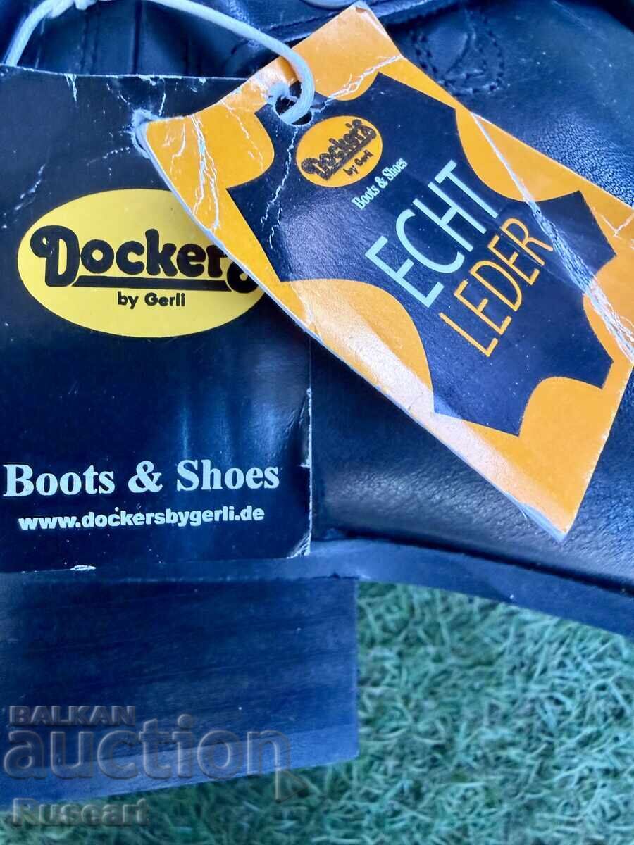 Δερμάτινα μποτάκια τύπου cowboy Dockers - 7