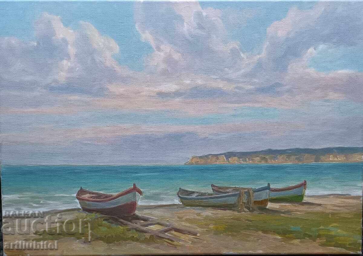 Ανατόλι Παναγόνοφ - ελαιογραφία σε καμβά, 35 x 50 εκ