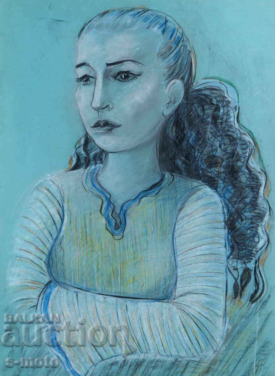 Tablou portret în pastel