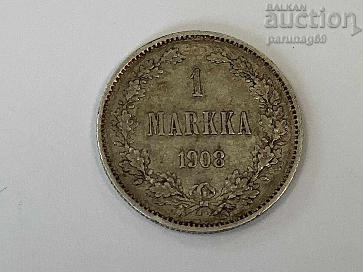 Ρωσία για τη Φινλανδία 1 μάρκο 1908 - Πολύ σπάνιο
