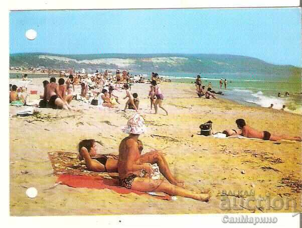 Картичка  България  Река Камчия Устието Плажът 2*