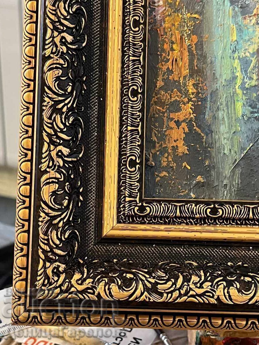 Denitsa Garelova tablou „Liliac” 50/40 înrămat cu preț € 120.00 | 234.70 BGN