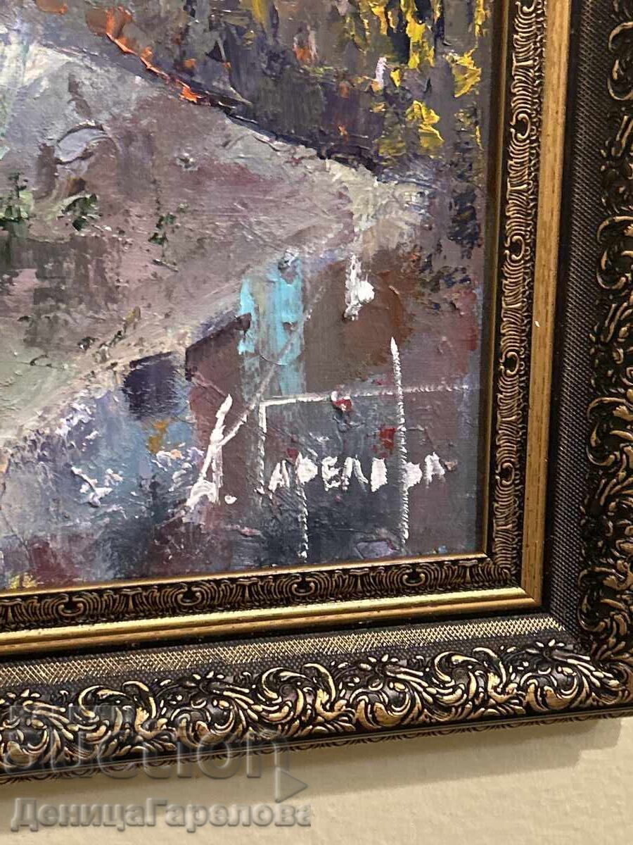 Denitsa Garelova tablou „Liliac” 50/40 înrămat - 6