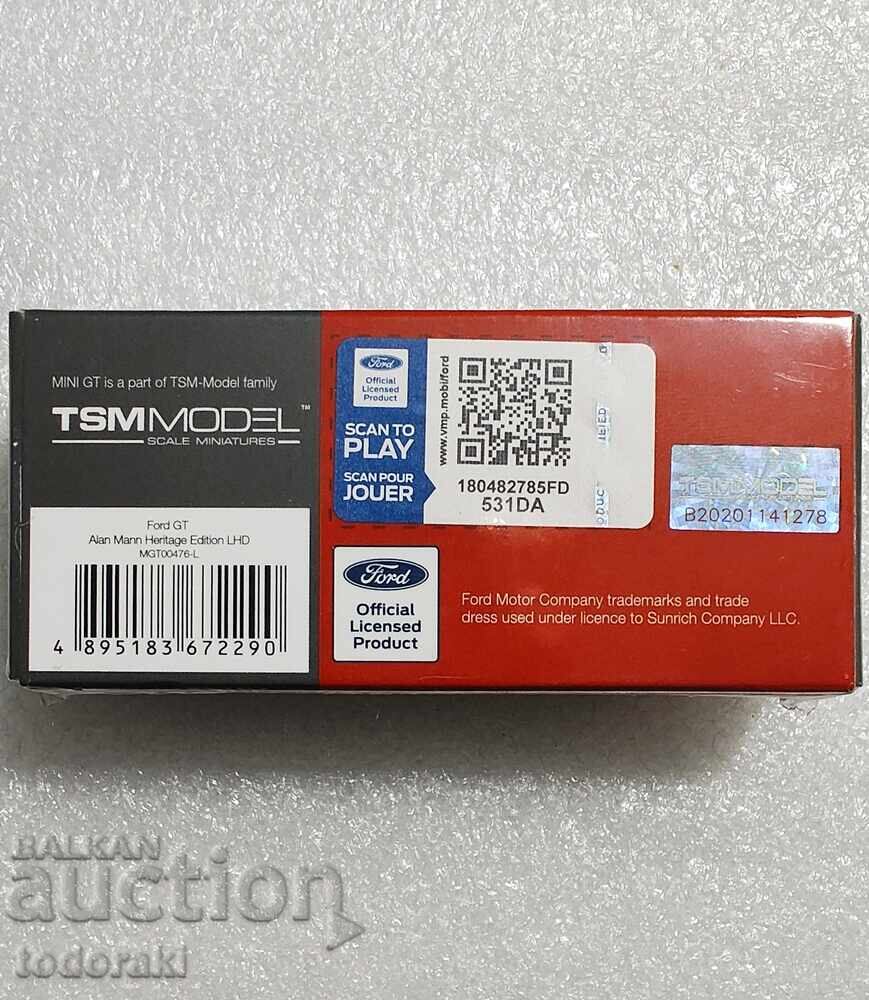 Аукцион Mini GT Ford GT Alan Mann Heritage Edition 1:64 Форд ДжеТе