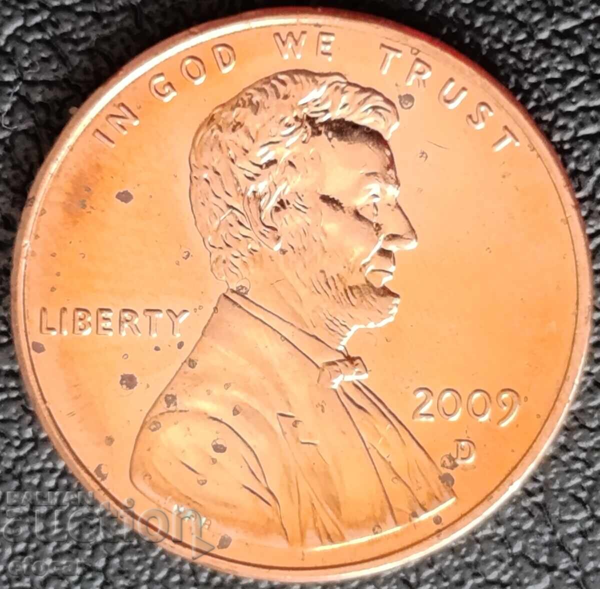 1 cent SUA 2009 litera D, fermă cu preț € 3.99 | 7.80 BGN