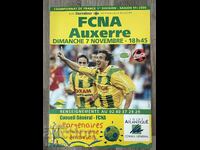 Nantes Auxerre Fotbal Franța Poster Afiș Nantes Auxerre 1999
