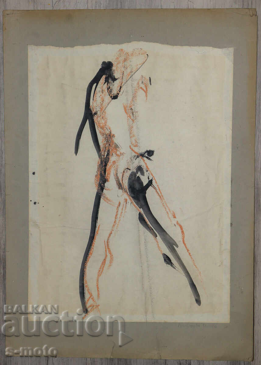 Painting portrait nude body ink with price € 80.00 | 156.47 BGN