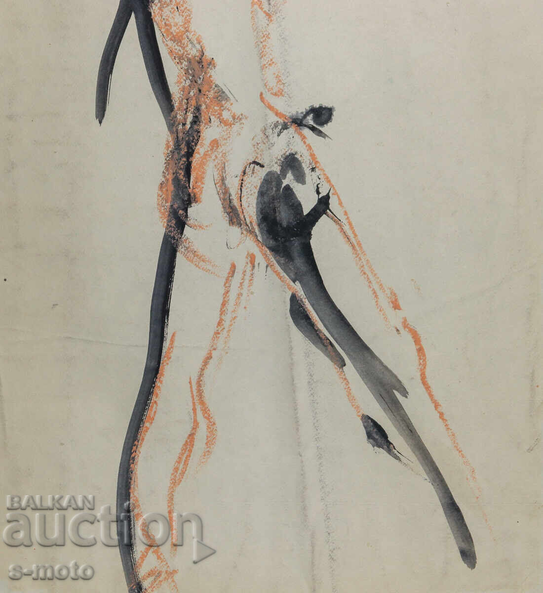 Painting portrait nude body ink - 5