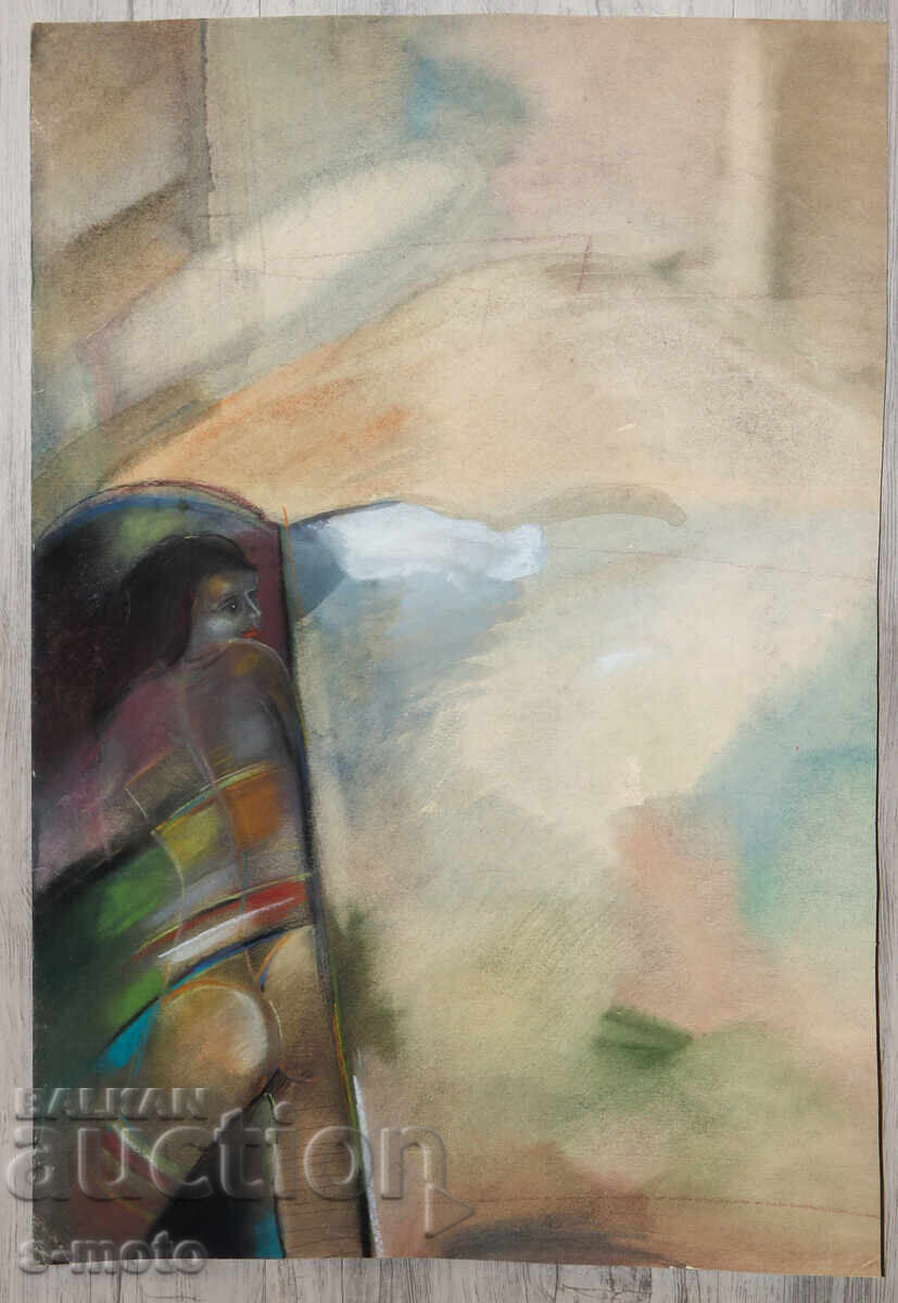 Pastel Painting Abstract Composition with price € 90.00 | 176.03 BGN