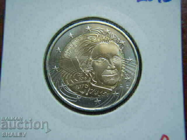 2 euro 2018 France "Simone Veil"(2) /France/ - Unc (2 euro) with price € 5.49 | 10.74 BGN