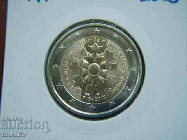 2 euro 2018 Franța „100 de ani” (1) /Franța/ - Unc (2 euro) cu preț € 5.49 | 10.74 BGN 2 euro 2018 Franța „100 de ani” (1) /Franța/ - Unc (2 euro) cu preț € 5.49 | 10.74 BGN