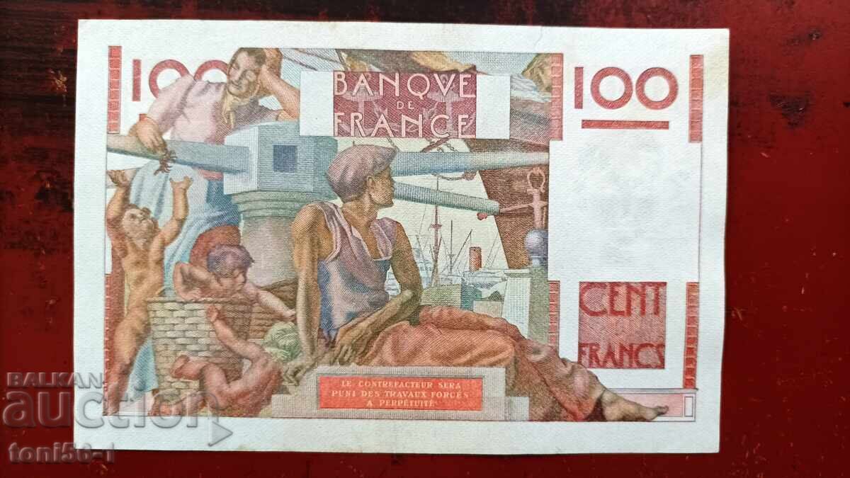 France 100 francs 1946 with price € 15.00 | 29.34 BGN France 100 francs 1946 with price € 15.00 | 29.34 BGN