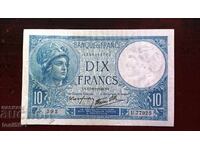 Франция 10 франка 1940г UNC