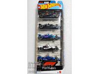 Set 5 mașinuțe Hot Wheels Formula 1 2025 1:64