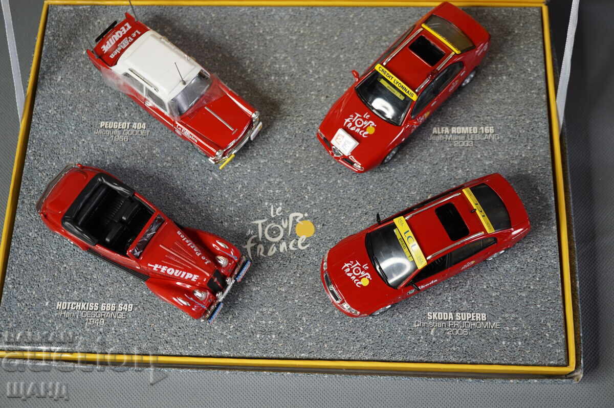 Livrarea Set de mașinuțe metalice franțuzești din 2006 cu cutie