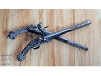 Pair of pistols, pistol, revolver, blank firing, shishane