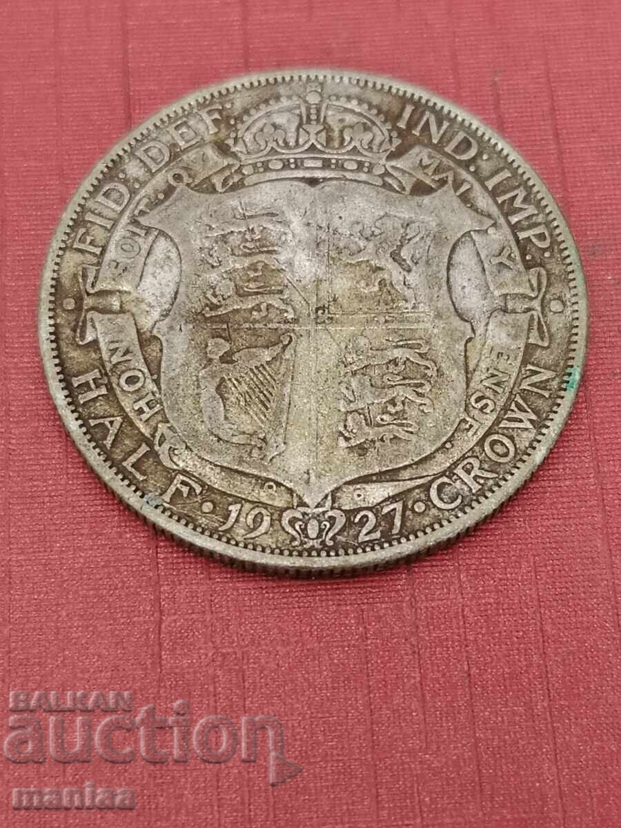 1/2 κορόνα 1927 Ασήμι!