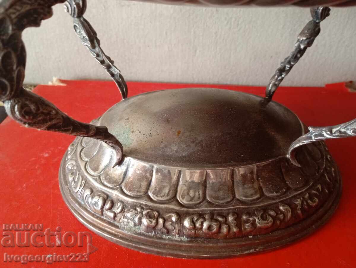 Δημοπρασία επάργυρο μπολ μπαρόκ, φρουτιέρα