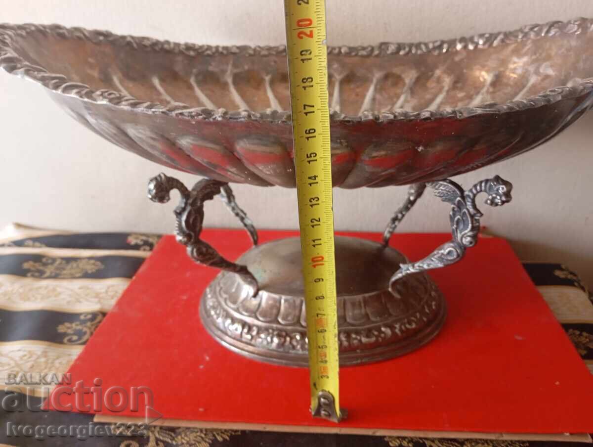 Παράδοση επάργυρο μπολ μπαρόκ, φρουτιέρα