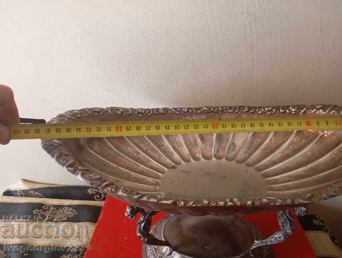 επάργυρο μπολ μπαρόκ, φρουτιέρα - 6