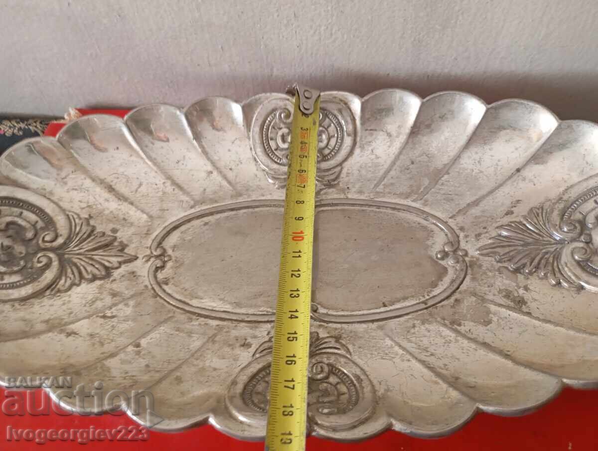 посребрена фруктиера,купа арт деко - 5