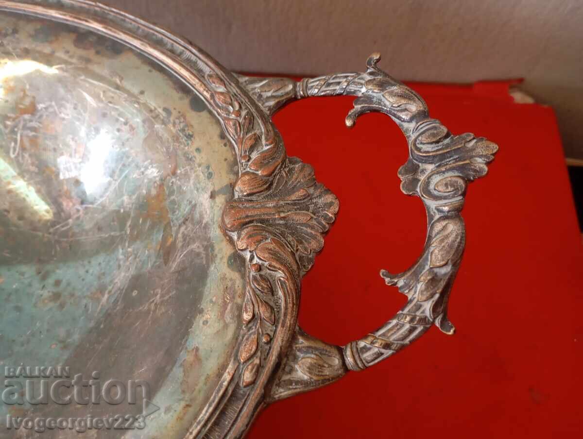 Licitație Bol argintat, fructieră Art Deco