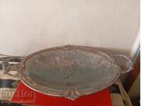 Silver-plated bowl, Art Deco fruit bowl