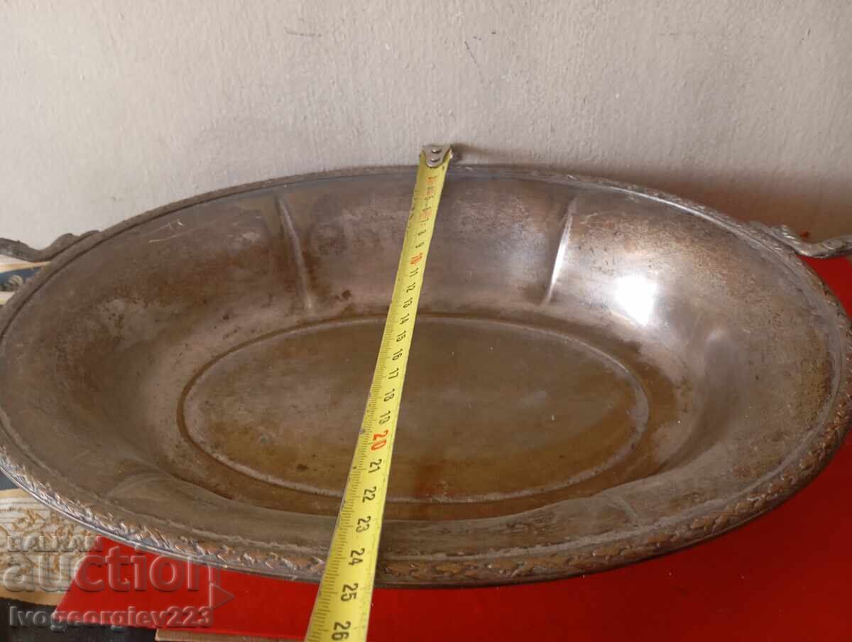 Delivery of Silver-plated bowl, Art Deco fruit bowl