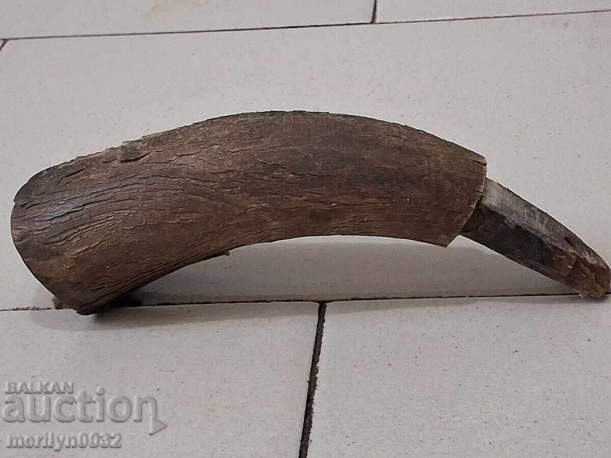 Mâner vechi pentru păr din corn de bivol - 5