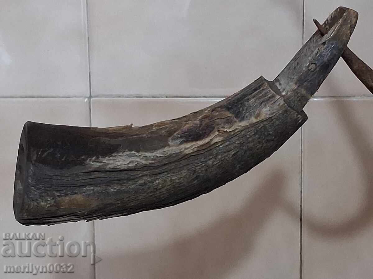 Mâner vechi pentru păr din corn de bivol - 6