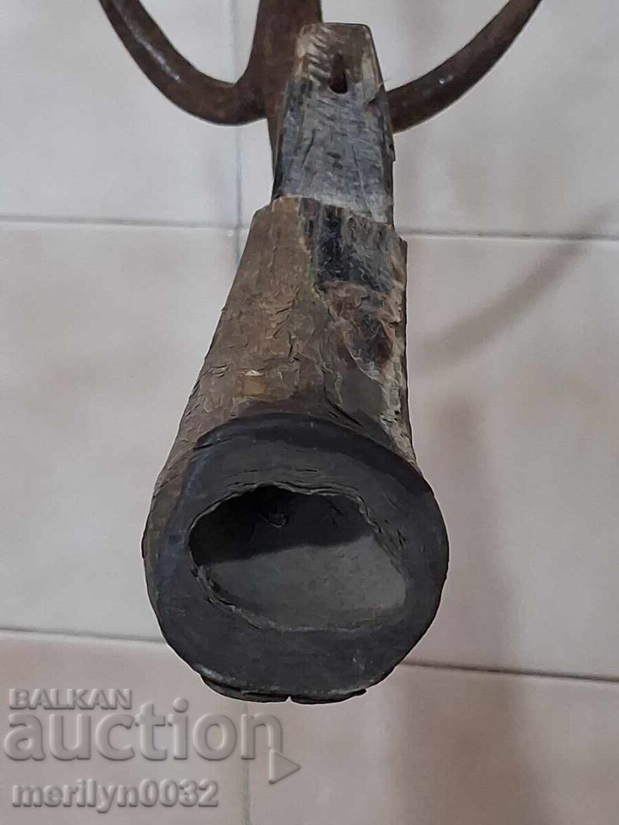 Mâner vechi pentru păr din corn de bivol - 7